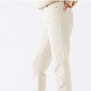 Pacsun Cream Corduroy Mom Jeans
